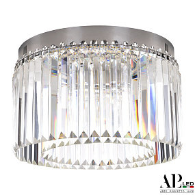 Хрустальная потолочная светодиодная люстра APL LED Sicilia SH09.40.A.Ni.4000.PK
