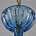 Хрустальная подвесная люстра Bohemia IVELE Crystal 1311/10/200 G Aq/Aquamarime/M-1H