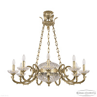 Большая хрустальная люстра Bohemia IVELE Crystal Verona 72009P/9/250 G P PAL Y8