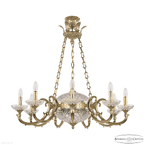 Большая хрустальная люстра Bohemia IVELE Crystal Verona 72009P/9/250 G P PAL Y8