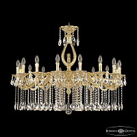 Большая хрустальная люстра Bohemia Ivele Crystal Florence 71402/16/360 A G FL2M