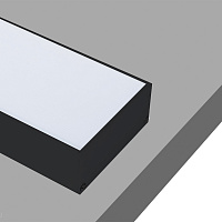 Накладной алюминиевый профиль, 2 метра, Черный матовый Donolux DL18513Black