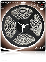 Светодиодная лента GAUSS 4.8 Вт/м 3528 SMD красный цвет