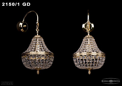 Бра хрустальное Bohemia IVELE Crystal 2161/1/20/G