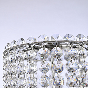 Хрустальная светодиодная настольная лампа APL LED Sicilia SH500.L3.17-38.B.Ni.4000