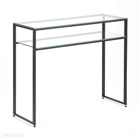 Консольный столик с полкой в прихожую AllConsoles  1041-CB clear