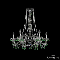 Хрустальная подвесная люстра Bohemia IVELE Crystal 1410/6/240/h-74 Ni V5001