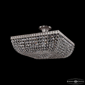 Хрустальная потолочная люстра Bohemia IVELE Crystal 19282/45IV Ni