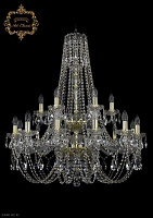 Большая хрустальная люстра Bohemia Art Classic 11.21.12+6.300.2d.h-94.Gd.Sp