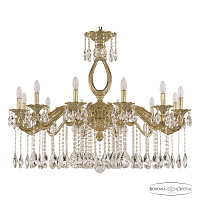 Большая хрустальная люстра Bohemia Ivele Crystal Florence 71302/12/360 A G