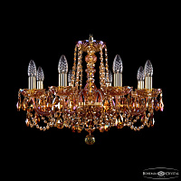 Хрустальная подвесная люстра Bohemia IVELE Crystal 1402/8/195/G/M711