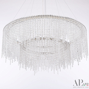 Большая хрустальная светодиодная люстра APL LED Sicilia SH02.93.2D.B.Ni.4000