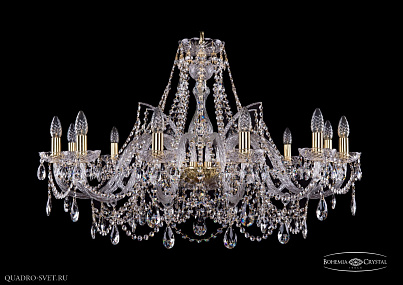 Хрустальная подвесная люстра Bohemia IVELE Crystal 1411/12/360-66/G