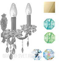 Бра (crystal AB, lt peridot, ant green) Donolux Divo A2.130/1AB/2/3