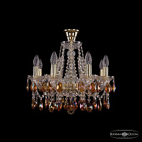 Хрустальная подвесная люстра Bohemia IVELE Crystal 1413/8/165/G/K711
