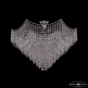Хрустальная потолочная люстра Bohemia IVELE Crystal 77071/77 Ni