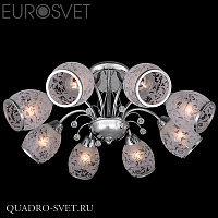 Люстра потолочная EUROSVET 30026 30026/8 хром