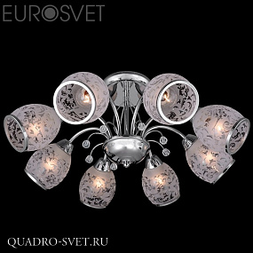 Люстра потолочная EUROSVET 30026 30026/8 хром