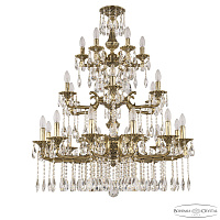 Большая хрустальная люстра Bohemia Ivele Crystal Verona 72115/12+6+6/300/3D A GB