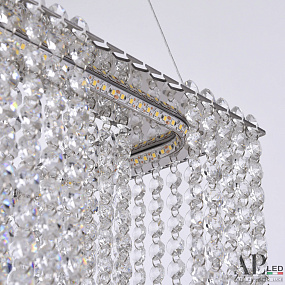 Хрустальная подвесная светодиодная люстра APL LED Sicilia SH04.42.C.Ni.4000