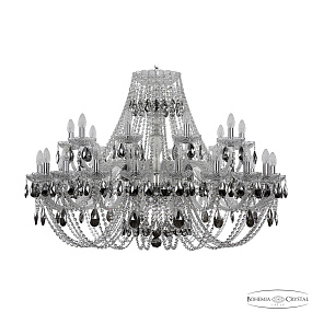 Большая хрустальная люстра Bohemia IVELE Crystal 1406/20+10/400 Ni K781