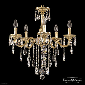 Подвесная хрустальная люстра Bohemia Ivele Crystal 75101/5/175 B G