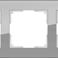 Рамка на 3 поста (серый,стекло) Werkel WL01-Frame-03