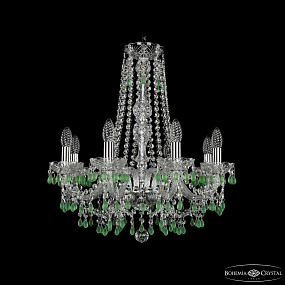 Хрустальная подвесная люстра Bohemia IVELE Crystal 1410/8/195/h-60 Ni V5001