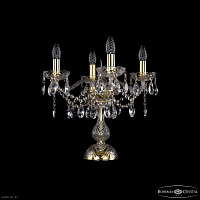 Настольная лампа с хрусталем Bohemia IVELE Crystal 1413L/4/141-39 G