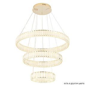 Подвесная хрустальная светодиодная люстра Crystal Lux MUSIKA SP150W LED GOLD