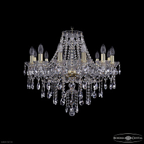 Хрустальная подвесная люстра Bohemia IVELE Crystal 1415/12/220 G