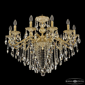 Подвесная хрустальная люстра Bohemia Ivele Crystal Verona 72202/12/300 B GW