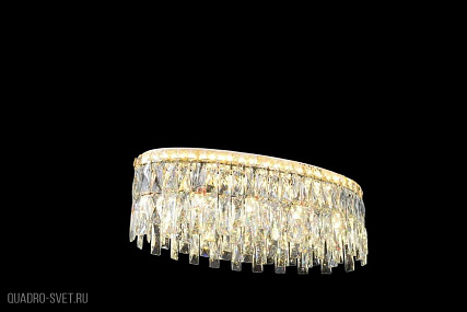 Хрустальная потолочная светодиодная люстра Lumina Deco Anella DDP 9882-55/900