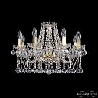 Хрустальная подвесная люстра Bohemia IVELE Crystal 1413/8/200/G/Balls