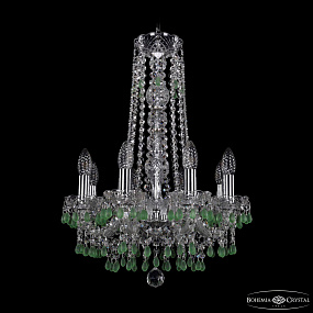 Хрустальная подвесная люстра Bohemia IVELE Crystal 1410/8/141/h-60 Ni V5001