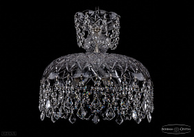 Хрустальный подвесной светильник Bohemia IVELE Crystal 7711/35/Ni/Leafs