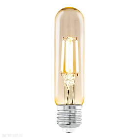 Cветодиодная лампа филаментная T32, 1х3,5W (E27), Ø48, L105, 2200K, 220lm, янтарь EGLO LM_LED_E27 11
