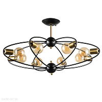 Большая люстра Arte Lamp GLASGOW A1963PL-8BK