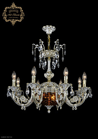 Хрустальная подвесная люстра Bohemia Art Classic 31.12.8.KR175SP.250IT.GW.Sp.Amber.1B