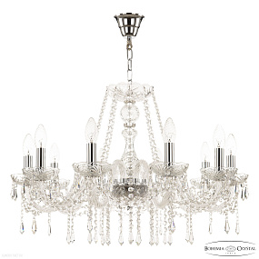 Хрустальная подвесная люстра Bohemia IVELE Crystal 104/10/240 Ni