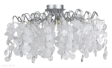 Потолочная люстра Crystal Lux TENERIFE PL8 SILVER