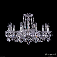 Хрустальная подвесная люстра Bohemia IVELE Crystal 1402/10/240 Ni
