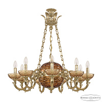 Подвесная люстра Bohemia Ivele Crystal Verona 72003P/9/210 G P Amber/M-1F Y8