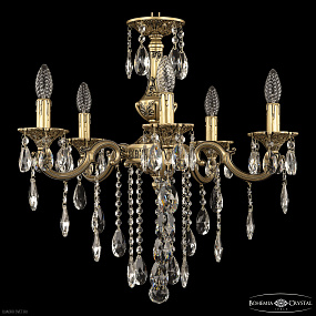 Хрустальная подвесная люстра Bohemia IVELE Crystal AL78101/5/175 B AGB