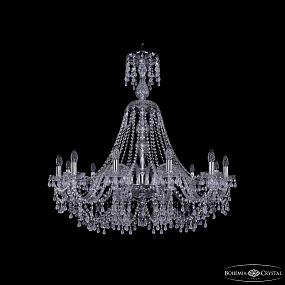 Большая хрустальная люстра Bohemia IVELE Crystal 1410/12/360/XL-97 Ni V0300