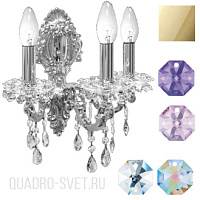 Бра (crystal AB, violet, blue violet) Donolux Divo A3.130/1AB/5/11