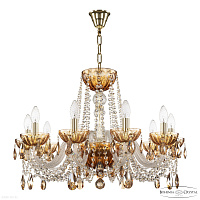 Хрустальная подвесная люстра Bohemia IVELE Crystal 5402/10/240 G Amber/M-1H K721