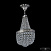 Хрустальная подвесная люстра Bohemia IVELE Crystal 19283/H1/45IV Ni