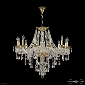 Большая хрустальная люстра Bohemia IVELE Crystal 16215/12/300 G