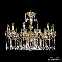Подвесная хрустальная люстра Bohemia Ivele Crystal Verona 72101/12/360 A G